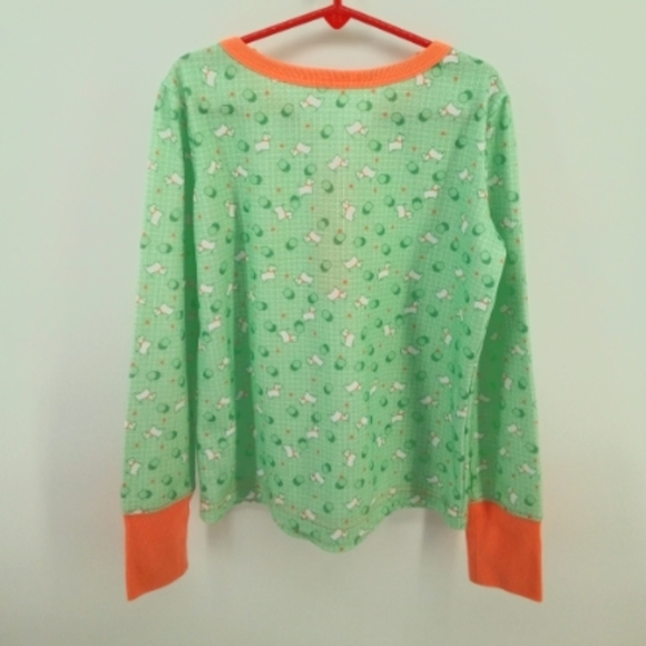 American Girl Beforever Kit's Scottie Dog Green Orange Pajamas Set Girl's M - Picture 12 of 13